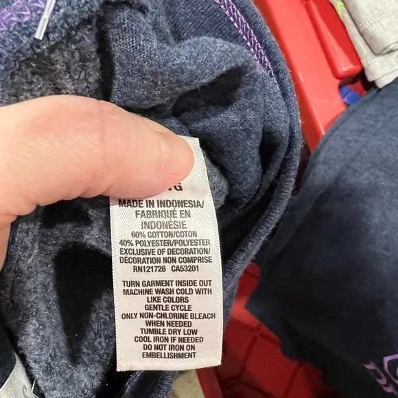 NEW‎ NWT heather navy blue Aeropostale jogger sweats Sz L large - Picture 5 of 8